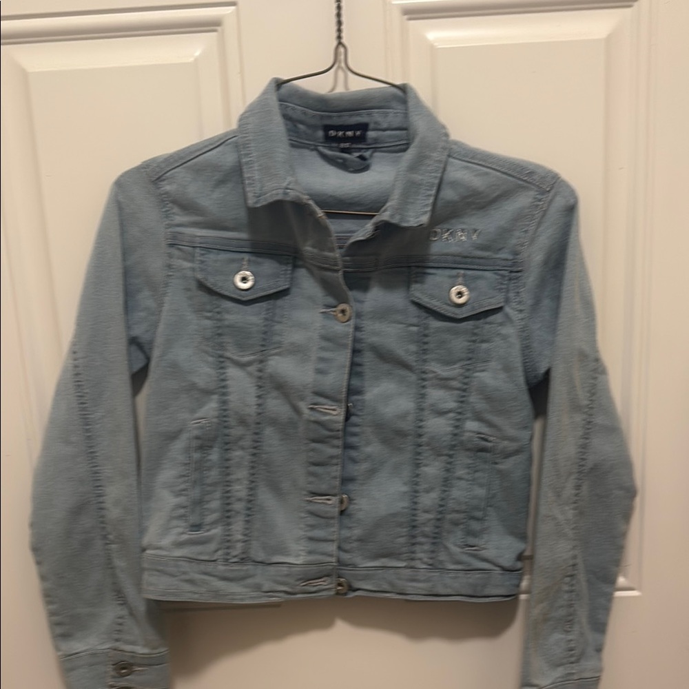 DKNY Women's Light Blue Denim Jacket